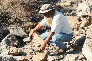 Rockhounding near Safford.